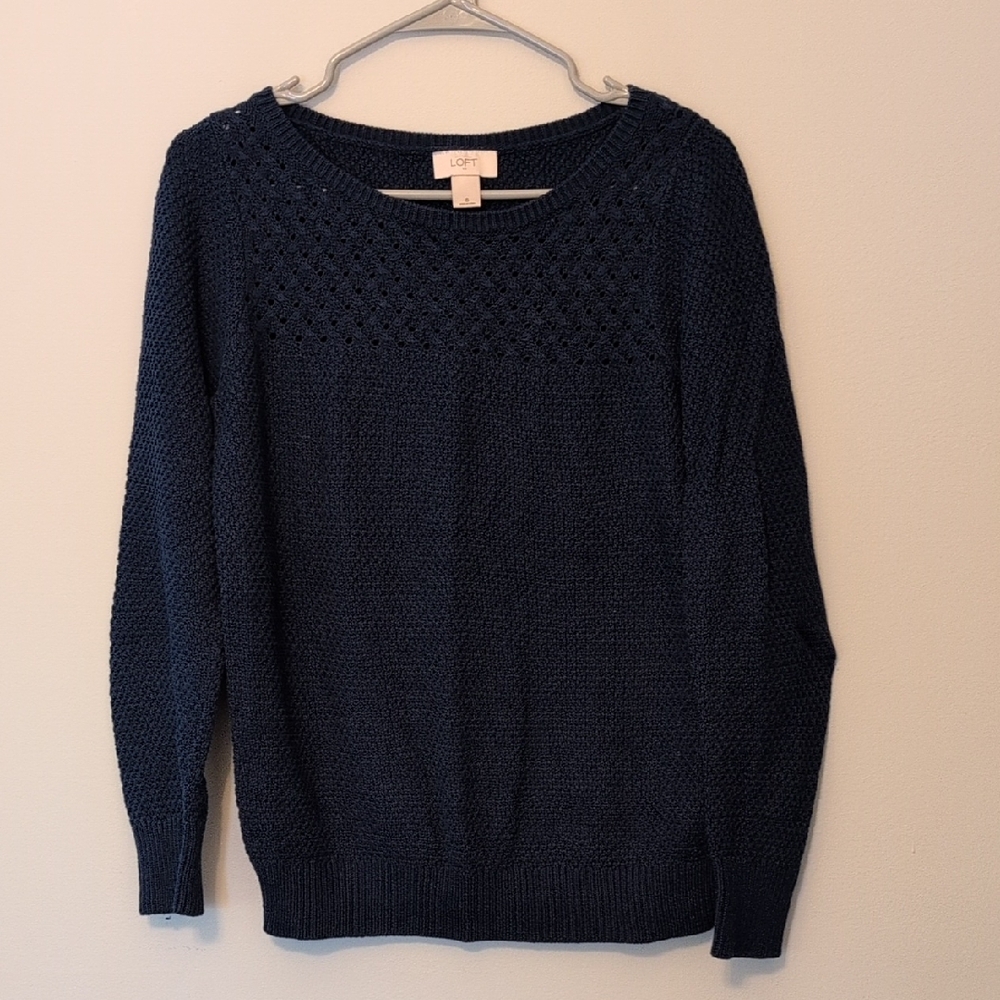 Loft Blue Women's Sweater Size S